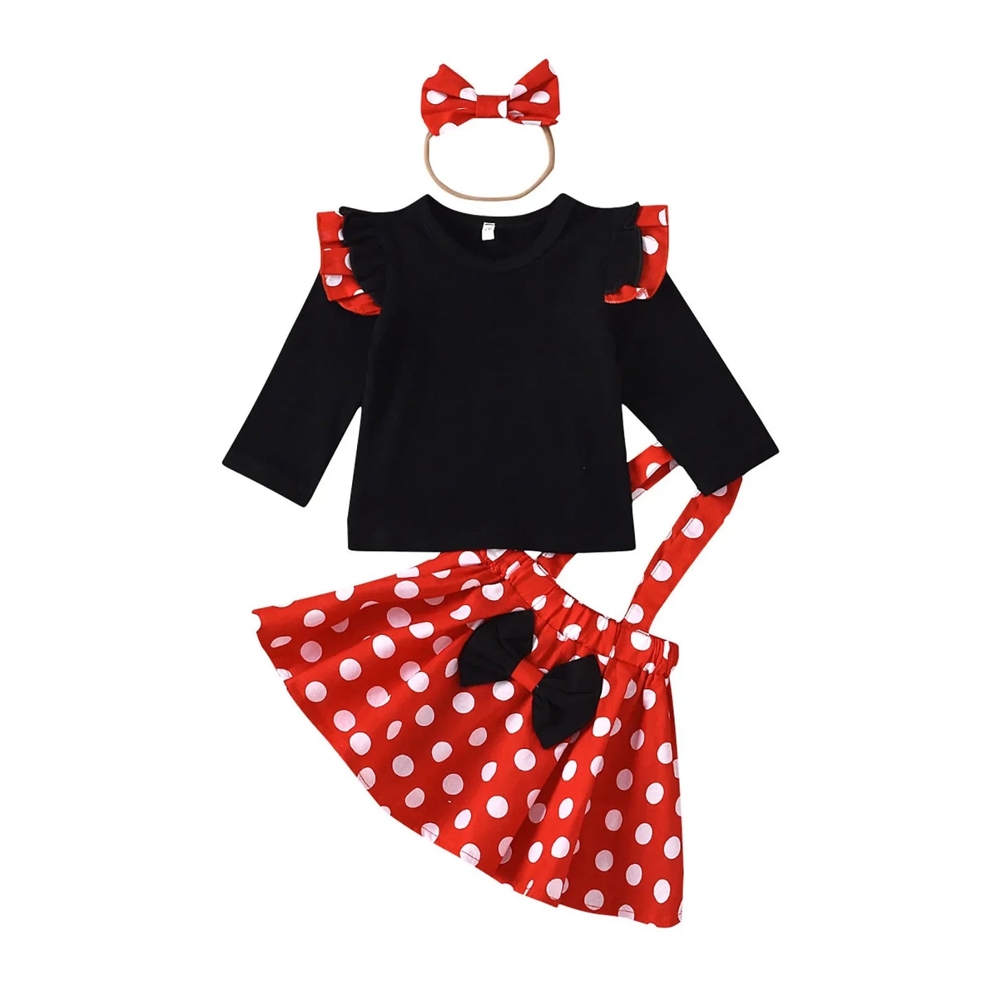 Cute Minnie-Inspired Polka Dot Outfit
