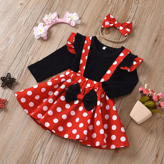 Cute Minnie-Inspired Polka Dot Outfit